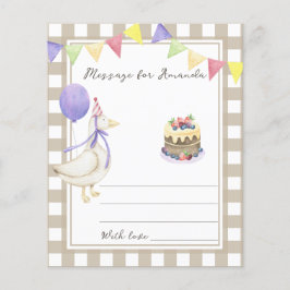 Goose verjaardag tijd capsule bericht