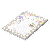 Goose verjaardag tijd capsule bericht notitieblok (Linkerzijde)