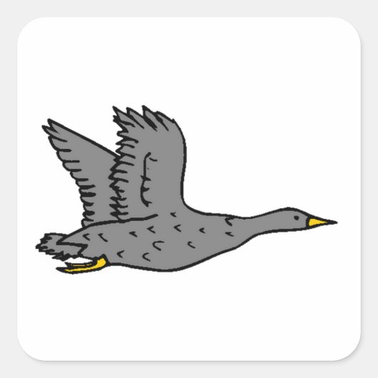 Goose Vierkante Sticker (Voorkant)