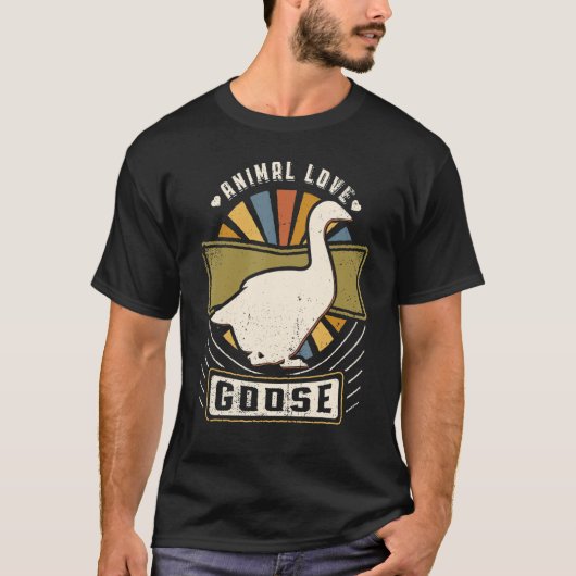 Goose Vintage Classic Retro Animal T-shirt (Voorkant)