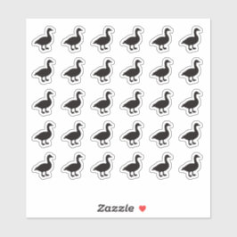 Goose Wedding Place Card Food Meal Menu Choice Sticker