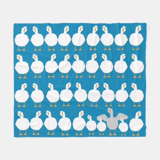 Goose Who Fleece Blanket Deken (Voorkant (Horizontaal))