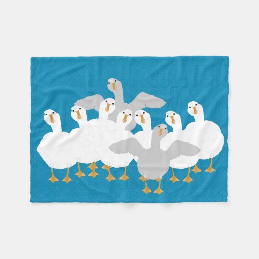 Goose Who Small Fleece Blanket Deken (Voorkant (Horizontaal))
