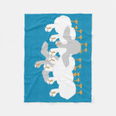 Goose Who Small Fleece Blanket Deken (Voorkant)