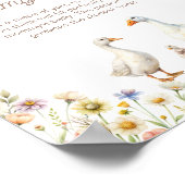 Goose Wildflower Hoe groot is de buik van mama Poster (Hoek)