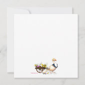 Goose with Eggs Foto Birth Announance Kaart (Achterkant)