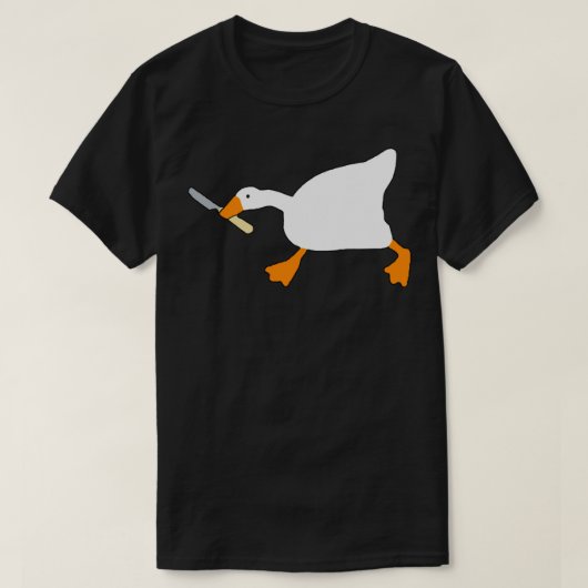 Goose with Knife - zonder titel Goose Game Magnet T-shirt (Design voorkant)