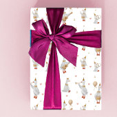Goose Wrapping Paper, Goose Theme, Musical Goose Inpakpapier Vel