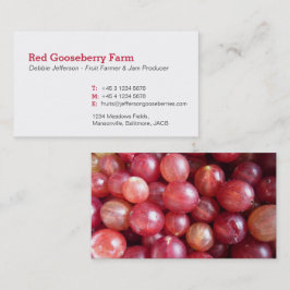 Gooseberry boer / jammaker visitekaartjes