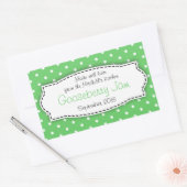Gooseberry conserveer jam groen voedsellabel stick rechthoekige sticker (Envelop)
