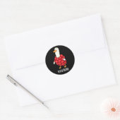Gooseberry Funny Berry Pun Dark BG Ronde Sticker (Envelop)