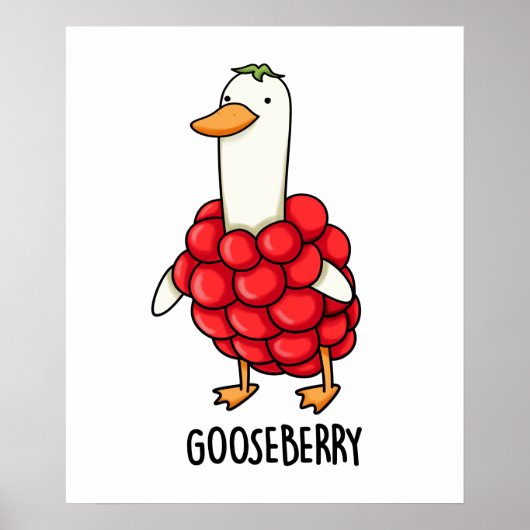 Gooseberry Funny Berry Pun Poster (Voorkant)