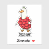 Gooseberry Funny Berry Pun Sticker (Vel)