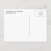 Gooseberry-Herfsten, North Shore, Minnesota Briefkaart (Achterkant)