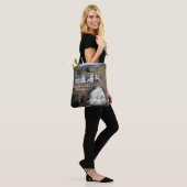 Gooseberry-Herfsten over de canvas tas (Op model)
