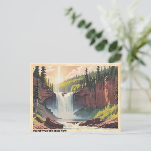 Gooseberry Herfsten State Park  Briefkaart (Staand voorkant)