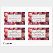 Gooseberry jam behouden rood label sticker (Vel)
