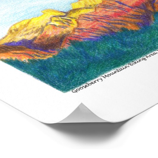 Gooseberry Mountain Biking Area Utah Poster (Hoek)