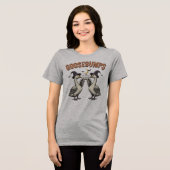 Goosebumps Funny Goose Halloween Tri-Blend Shirt (Voorkant volledig)