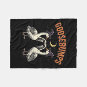 Goosebumps Funny Witch Goose Bumps Puns Halloween Fleece Deken (Voorkant (Horizontaal))
