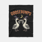 Goosebumps Funny Witch Goose Bumps Puns Halloween Fleece Deken (Voorkant)