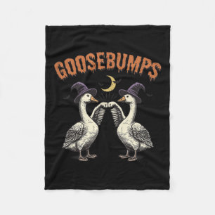 Goosebumps Funny Witch Goose Bumps Puns Halloween Fleece Deken