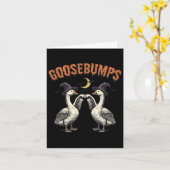 Goosebumps Funny Witch Goose Bumps Puns Halloween Kaart (Gele Bloem)