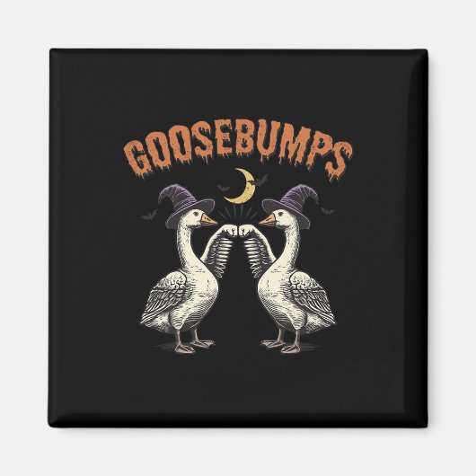 Goosebumps Funny Witch Goose Bumps Puns Halloween Magneet (Voorkant)