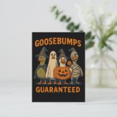 Goosebumps Gegarandeerd - Grappige Halloween Eend Feestdagenkaart (Staand voorkant)