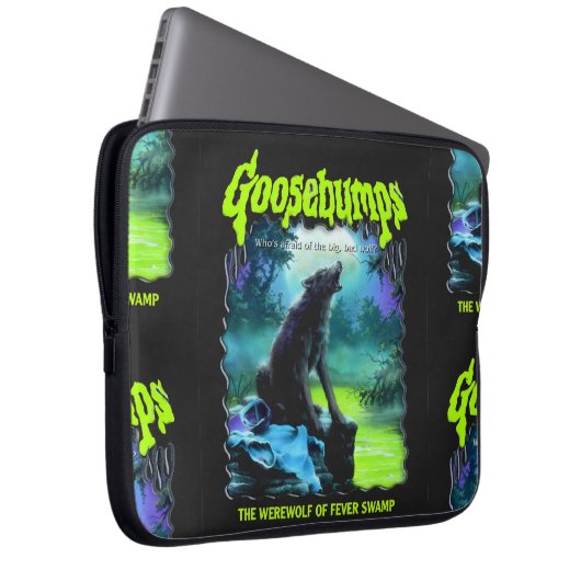 Goosebumps R.L. Stine Werewolf Horror Halloween Laptop Sleeve (Voorkant Rechts)