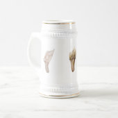 Gooseneck eendenmosselmok bierpul (Voorkant links)