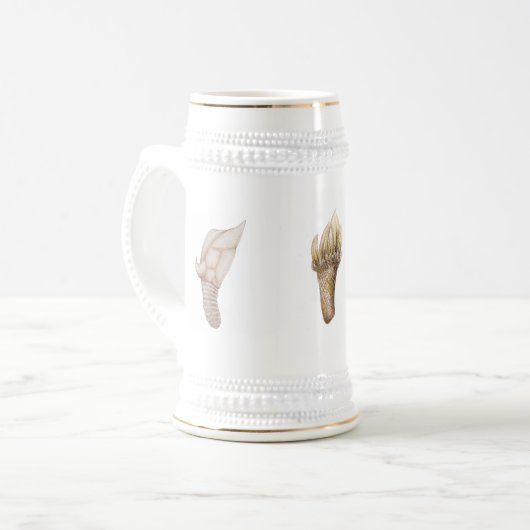 Gooseneck eendenmosselmok bierpul (Voorkant links)