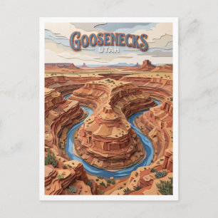 Goosenecks State Park Mexican Hat Utah Briefkaart