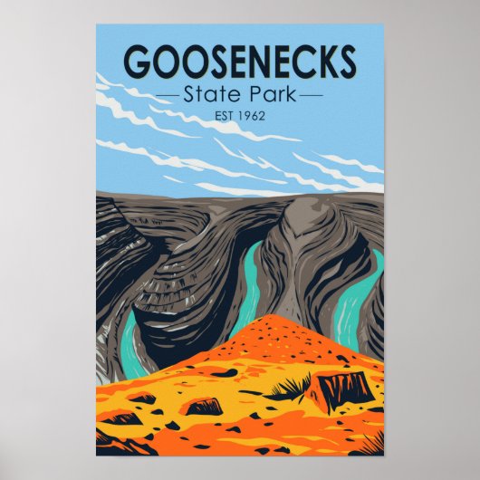 Goosenecks State Park Utah  Poster (Voorkant)