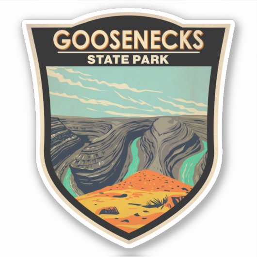 Goosenecks State Park Utah  Sticker (Voorkant)