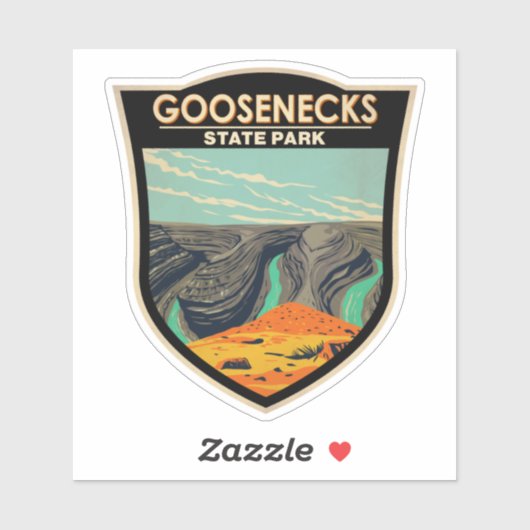 Goosenecks State Park Utah  Sticker (Vel)