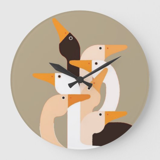 Gooses Wall Clock Grote Klok (Voorkant)