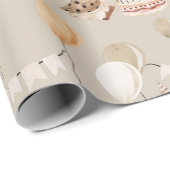 Goosey Gander Birthday Party, Tan Cadeaupapier (Rol Hoek)