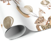 Goosey Gander Rocking Horse, ballonnen, wit Cadeaupapier (Rol Hoek)