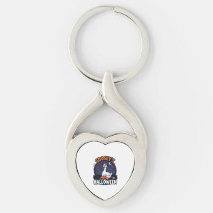 Gooseys Halloween Gans Heksenhoed Pompoen_1 Sleutelhanger