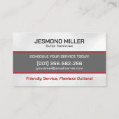 Goot Cleaning Repair Installatieservice Visitekaartje (Achterkant)