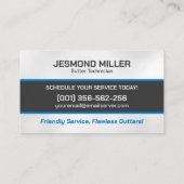 Goot Cleaning Repair Installatieservice Visitekaartje (Achterkant)