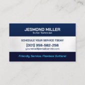 Goot Cleaning Repair Installatieservice Visitekaartje (Achterkant)