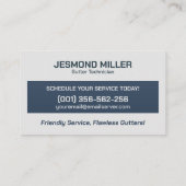 Goot Cleaning Repair Installatieservice Visitekaartje (Achterkant)