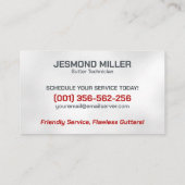 Goot Cleaning Repair Installatieservice Visitekaartje (Achterkant)