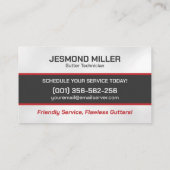 Goot Cleaning Repair Installatieservice Visitekaartje (Achterkant)