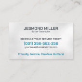 Goot Cleaning Repair Installatieservice Visitekaartje (Achterkant)