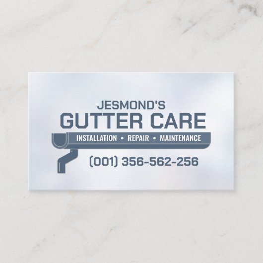 Goot Cleaning Repair Installatieservice Visitekaartje (Voorkant)