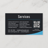 Gootinstallatie QR-code professioneel Visitekaartje (Achterkant)