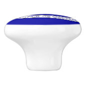 Gootplaat van keramische knoppen met vlag van Loui (Zijkant)